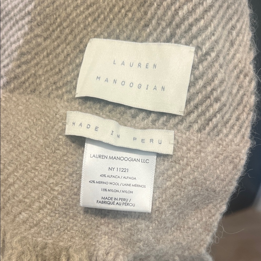 Beige Handwoven Scarf - Picture 5 of 5